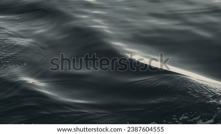 Surface Wave reflection metallic texture wave with little bubble curve curl swell monotone low key, South Andaman, Ocean, Wallpaper