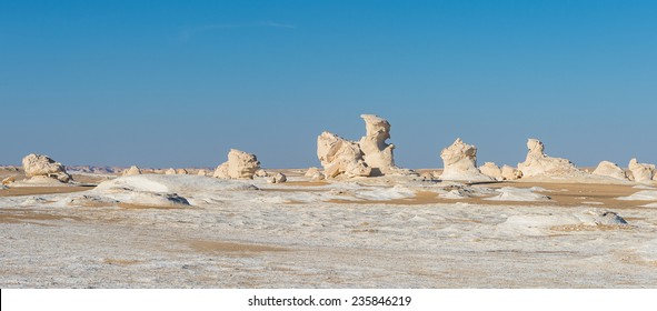 Surface White Desert National Park In Egypt