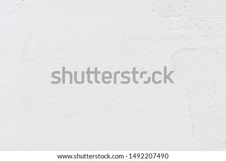 Surface white rough wall tecture background. Rough plaster or cement and concret for Wallpaper web .