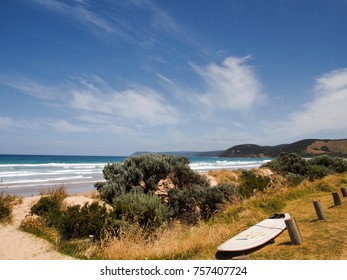 Surfboard At Fairhaven Beach, Victoria