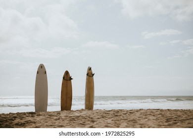 Surfboard Mockup On The Beach