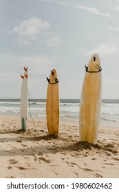 Surfboard Mockup On The Beach