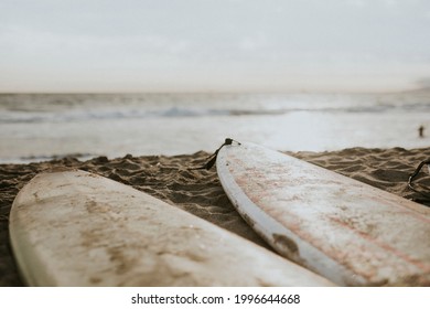 Surfboard Mockup On The Beach