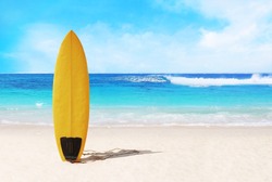 Surfboard On The Beach