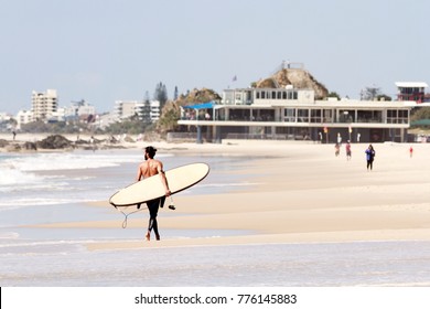 Surfer At Currumbin