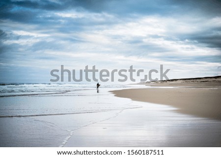 Similar – Foto Bild Strandläufer Mensch