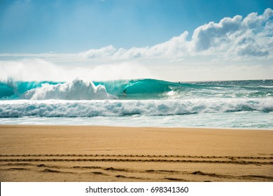 Surfer At Pipeline