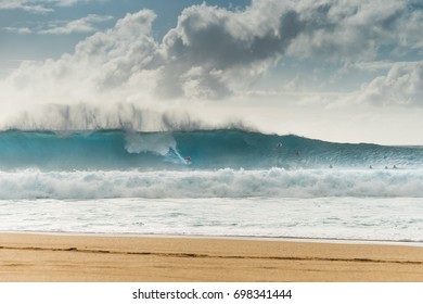 Surfer At Pipeline