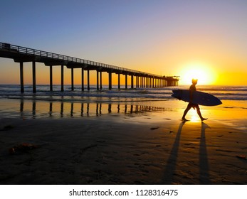 Surfer at Sunset