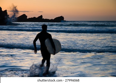 Surfer at Sunset