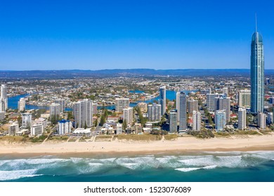 Surfers Paradise Aerial Aspect Buildings October 2019