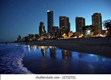 Surfers Paradise By Night