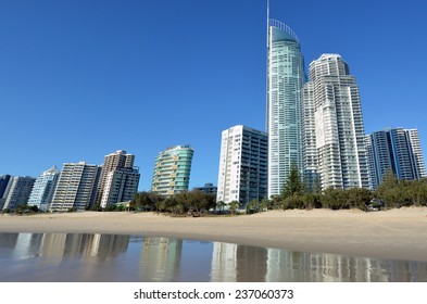 Surfers Paradise skyline in Gold Coast Queensland, Australia.