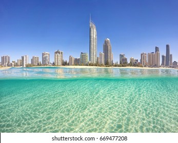 Surfers Paradise From The Water.