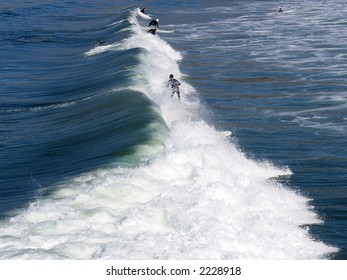 'Surfers at Pismo Beach CA'
