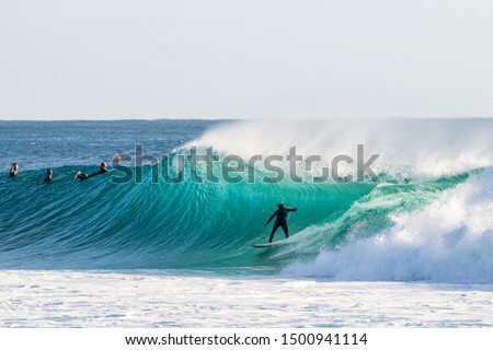 Surfing on the Gold Coast, Australia.