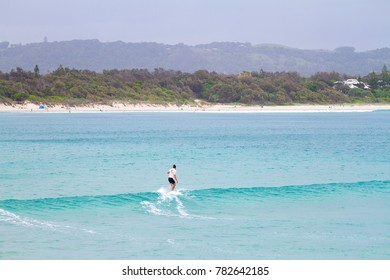 Surfing At The Pass, Byron Bay, NSW