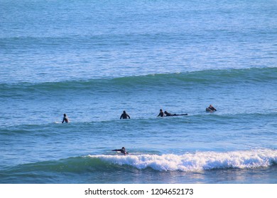 Surfing At Shelly Beach Near Penguin Parade, Phillip Island, Australia