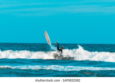 Surfing Surf Board Fall Fail