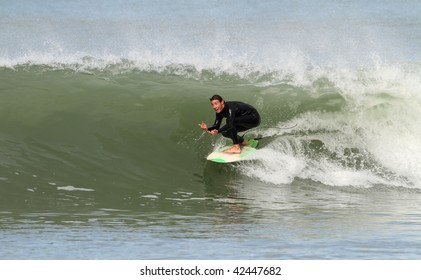 surfing wave