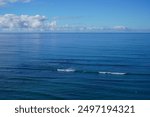 Surfing Waves in Waikiki, Honolulu