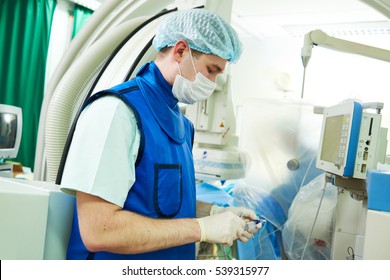 surgeon anaesthesiologist in surgery operation room