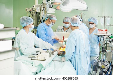 Surgeons Team At Cardiac Surgery Operation