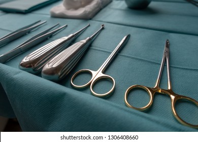 surgery instruments in reprocessing - Shutterstock ID 1306408660