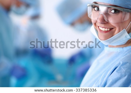 Surgery team in the operating room