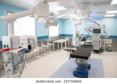 The surgical department, a modern air-conditioned medical module, provides planned and emergency care, performing a wide range of interventions, including laparoscopic and minimally invasive. - Shutterstock ID 2157106065