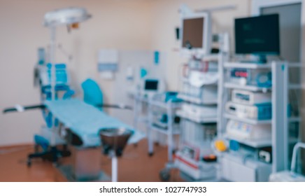 Surgical equipment and medical devices in operating room. Background - Shutterstock ID 1027747933