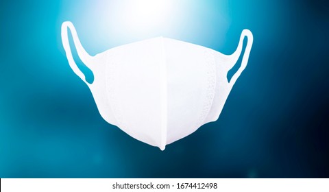 Surgical Face Mask Background.Concept New Normal, Human Behavior.life Style Change.Digital Disruption,Elevated Health Wellness Post Coronavirus Covid-19 Crisis, Emergence Of Big Data Of Brand, People.