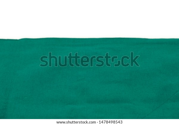 surgical green drape fabric with white space for\
text copy