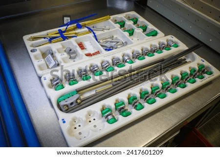 surgical instruments for attaching an external fixator