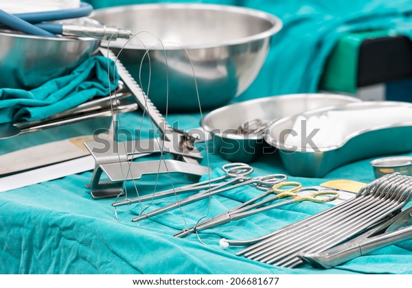 surgical instruments\
for open heart surgery