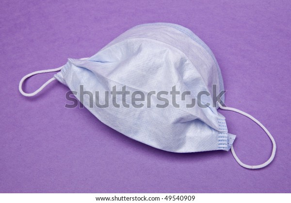 purple surgical mask