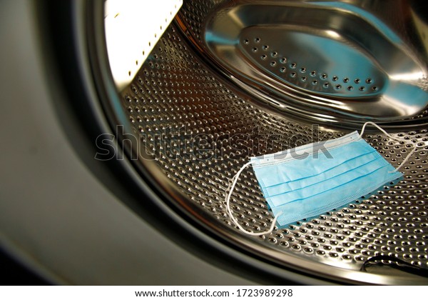 surgical mask in the
washing machine drum