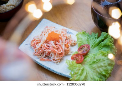 Surimi Salad In The Dish