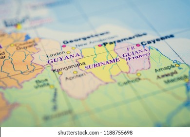 Suriname Map Background