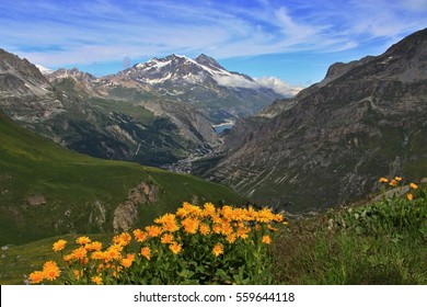 Surounding Lac Du Chevril, Mountain View, Val-d'Isère, Savoy Alps, France