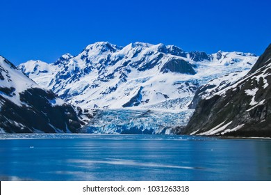 surprise glacier and mountains in prince william sound alaska usa - Shutterstock ID 1031263318