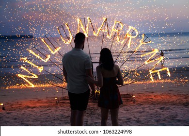 surprise propose merry me to wedding fire sunset 
