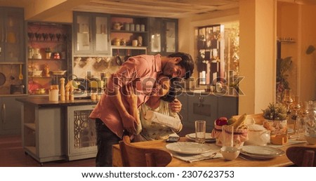 Surprise Romantic Present: Affectionate Indian Boyfriend Gives a Gift to His Beloved Beautiful Girlfriend. Stunning Indian Girl Joyfully Accepts Birthday or Valentine's Day Gift. Lovers Celebrating