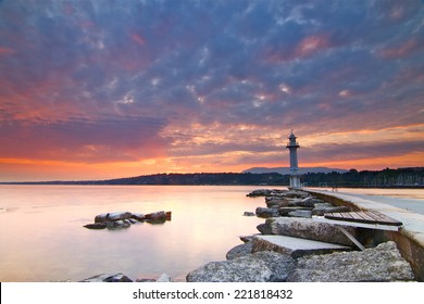 Surprise Sunrise at Lac Leman, Geneva Switzerland.