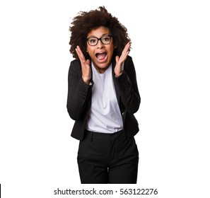 Surprised Business Black Woman