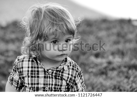 Similar – Image, Stock Photo portrait of a baby