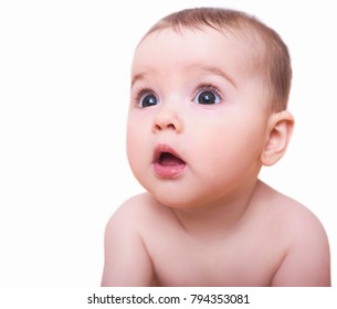 Surprised Kid Childs Eyes Widened Mouth Stock Photo 794353081 ...