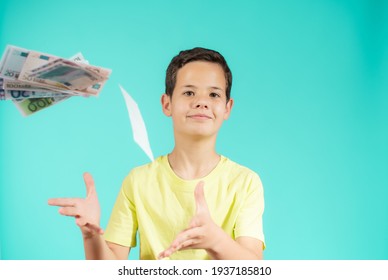 Surprised Little Boy Money Cash Cute Stock Photo 1937185810 | Shutterstock