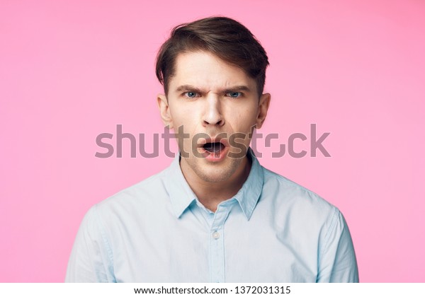 Surprised Man Mouth Wide Open On Stock Photo 1372031315 | Shutterstock