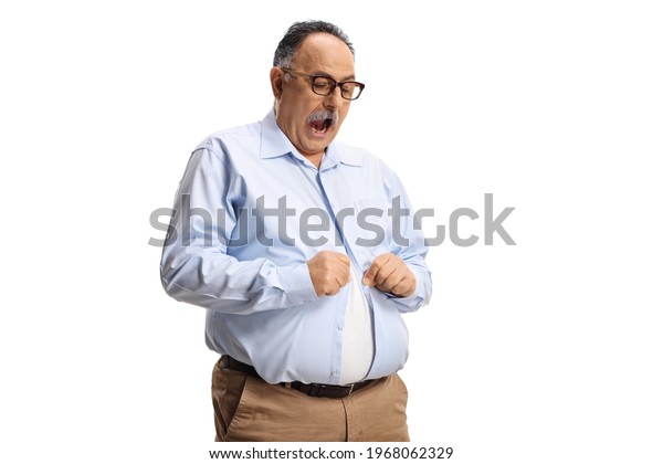 Surprised Mature Man Trying Put On Stock Photo 1968062329 | Shutterstock